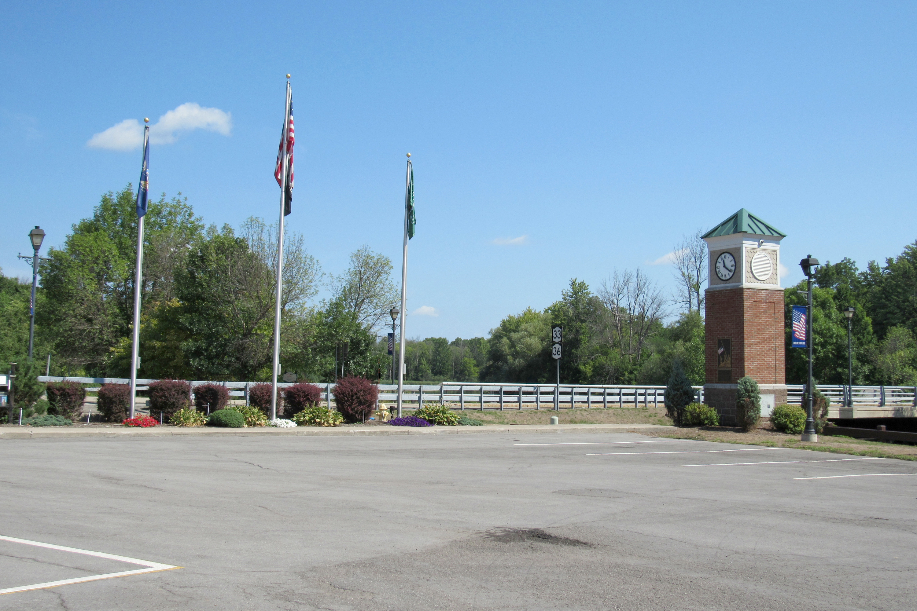 Program helps illuminate Churchville flag and clock tower Westside News