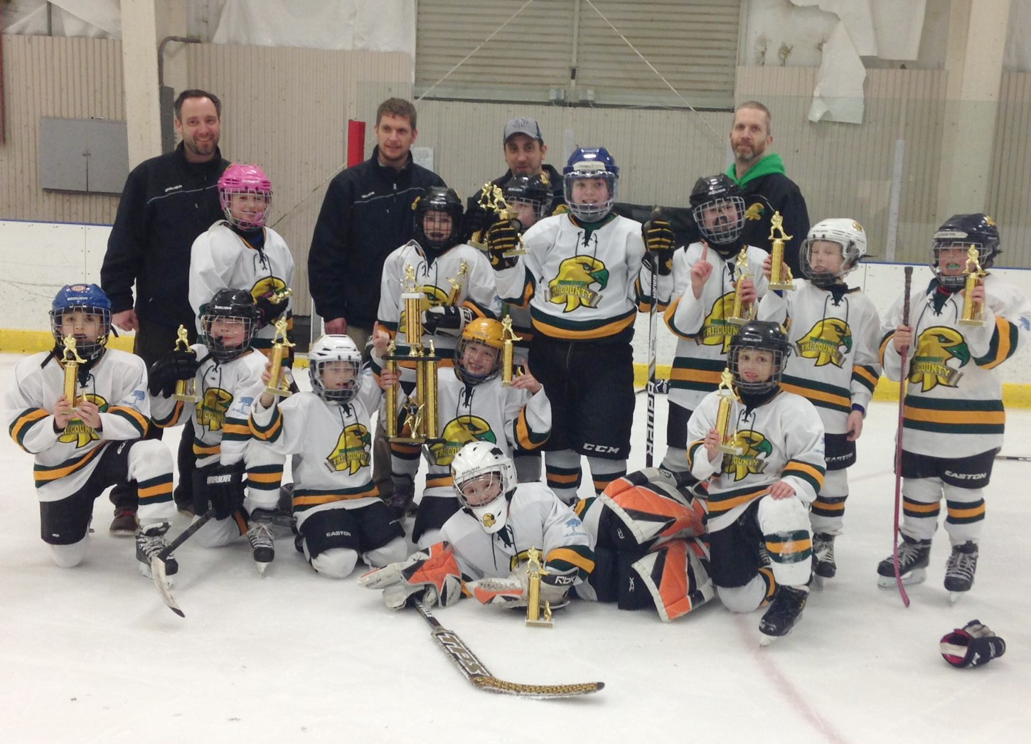 TriCounty Youth Hockey’s Squirt B team wins playoff championship